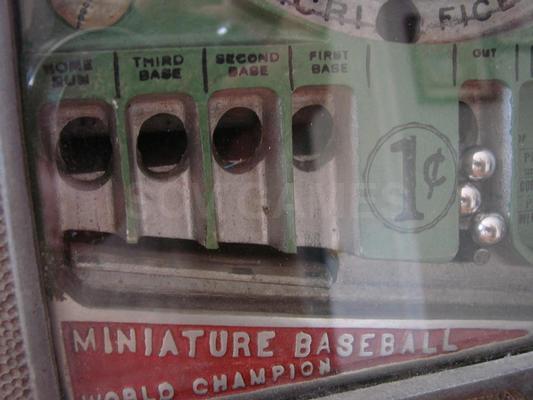 1931 Peo Sales Corp Miniature Baseball Trade Stimulator Image