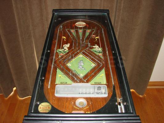 1934 Genco Official Baseball Mechanical Pinball Machine Image