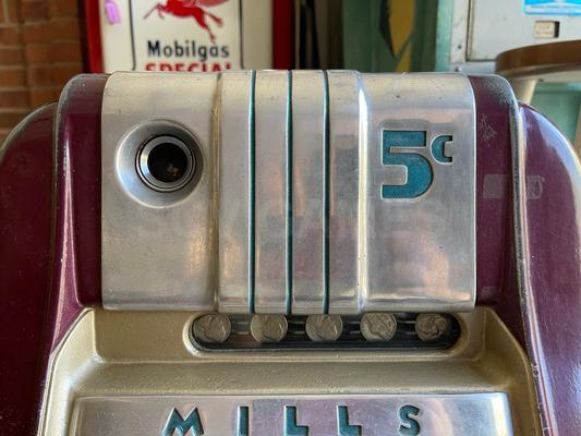 1940's Mills High Top 777 5 Cent Slot Machine Image