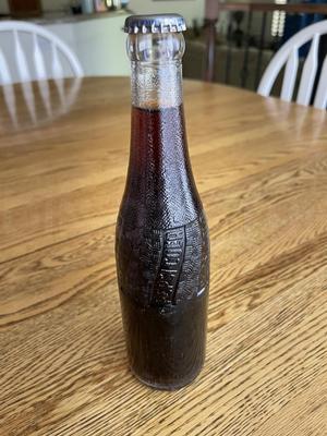 1948 12oz Full Pepsi Double Dot Bottle - Dallas Texas Image