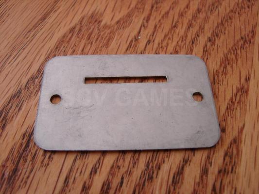 1950's 60's 25 Cent NOS Coin Entry Plate for Pinball Game Image