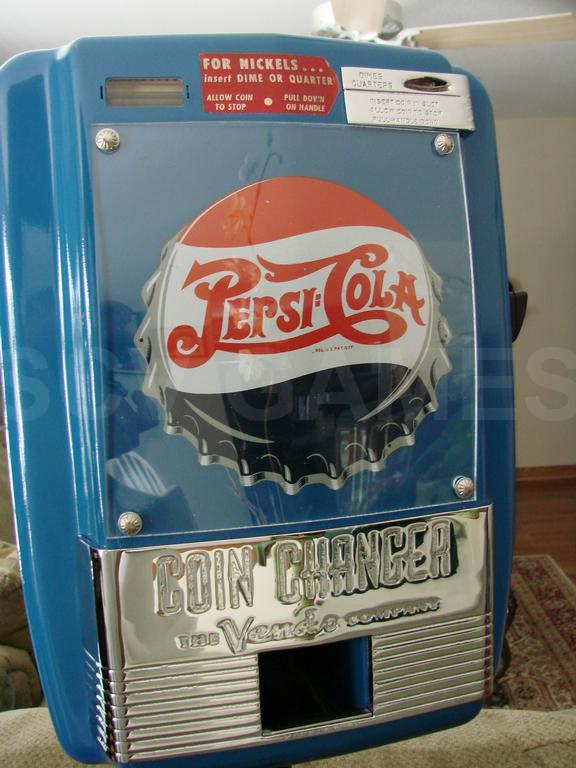 1950's Vendo Pepsi Coin Changer with Stand
