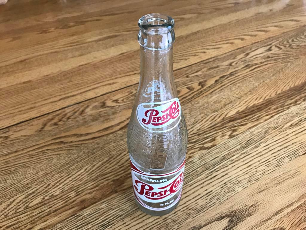 1954 12oz Full Pepsi Single Dot Bottle - Los Angeles, CA