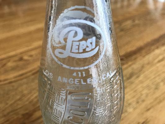 1954 12oz Full Pepsi Single Dot Bottle - Los Angeles, CA Image