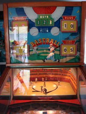1957 Williams Baseball Pitch and Bat Pinball Image