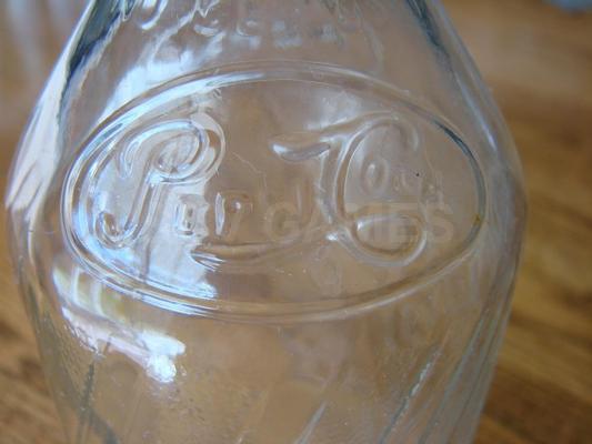 1960 Pepsi Cola Empty Bottle Image