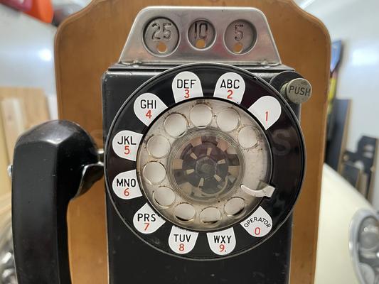 1960's Western Electric 233 3-Slot Payphone Image