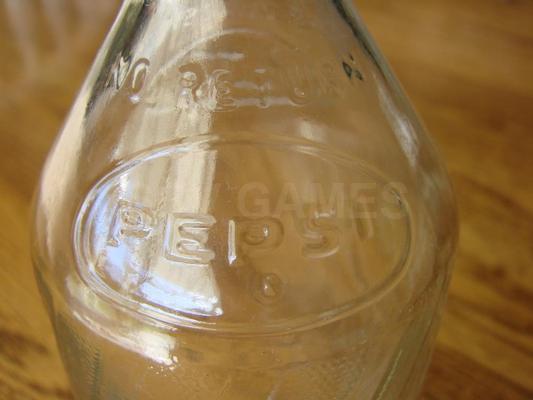 1962 Pepsi Cola Empty Bottle Image