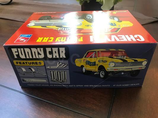 1966 Chevy II Funny Car 1/25 Scale Model New in Box Image