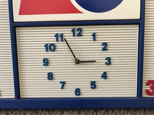 1970's Pepsi Clock and Menu Board Image