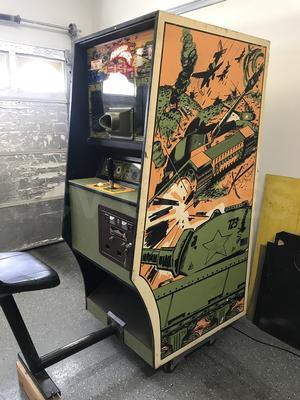 1974 Midway Panzer Attack Upright Arcade Machine Image