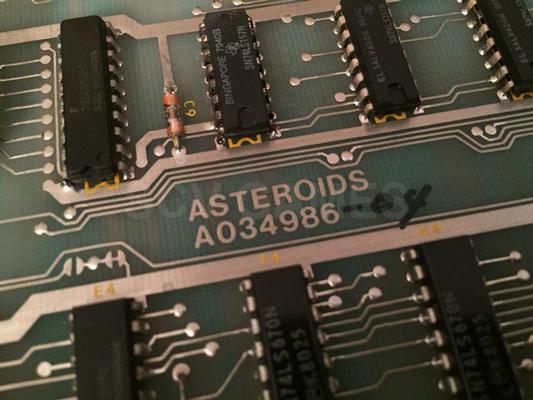 1979 Atari Asteroids Upright Complete Part Out Image