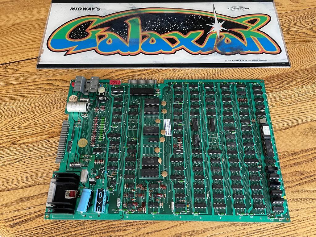 1979 Midway Galaxian Arcade Game Board