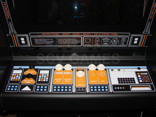 1980 Atari Asteroids Deluxe Stand Up Arcade Game Image