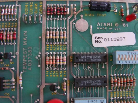 1980 Atari Tempest Parts Image