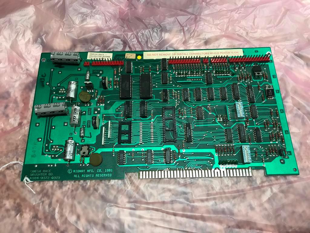 1981 Midway Omega Race Arcade Daughter Circuit Board