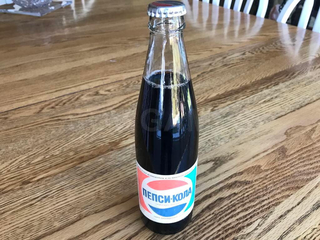 1981 Original Pepsi Cola Russian Soviet Union USSR Bottle Full