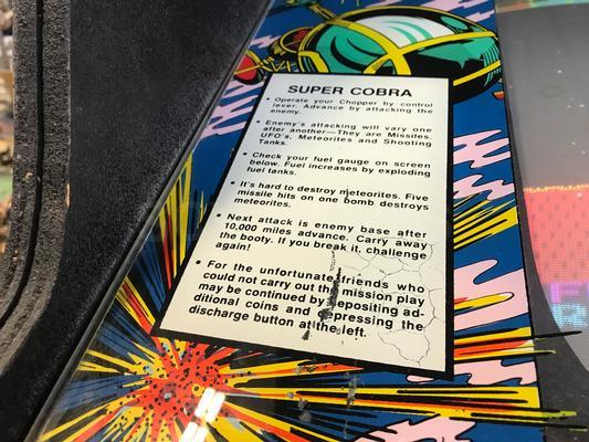 1981 Stern Konami Super Cobra Upright Arcade Video Machine Image