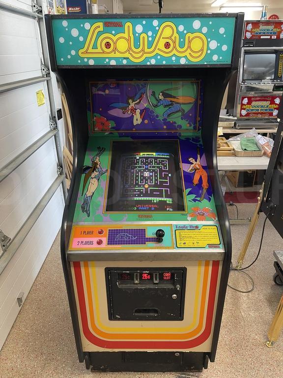 1981 Universal Lady Bug Upright Arcade Machine