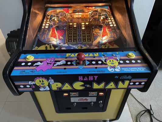 1982 Bally Midway Baby Pac-Man Arcade Machine Image