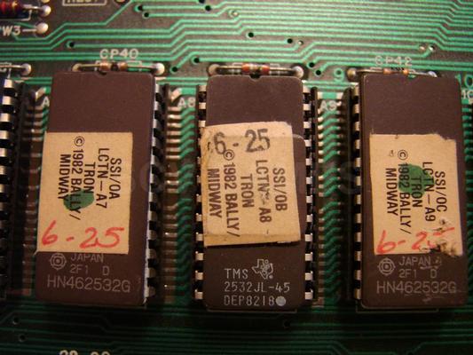1982 Bally Midway Tron PCB Image