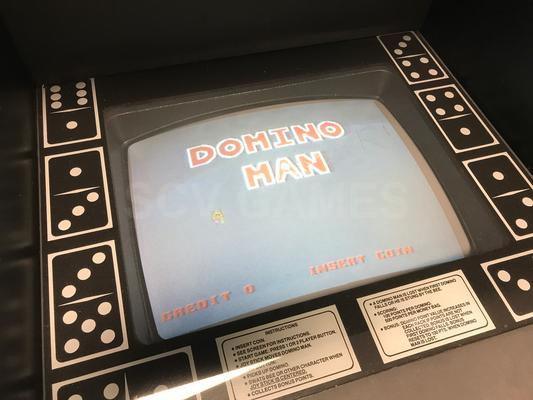 1983 Midway Domino Man Upright Arcade Machine Image