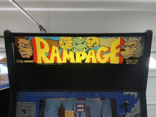 1986 Midway Rampage Upright Arcade Machine Image