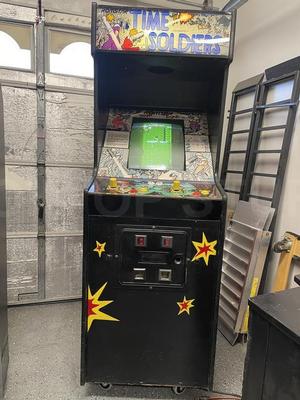 1987 Romstar Time Soldiers Upright Arcade Machine