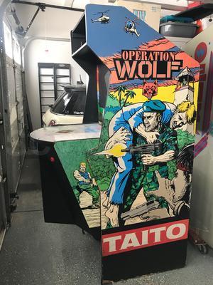 1987 Taito Operation Wolf Upright Video Game Cabinet Image