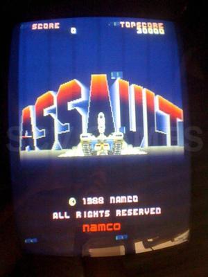 1988 Namco Assault Stand Up Arcade Game Image