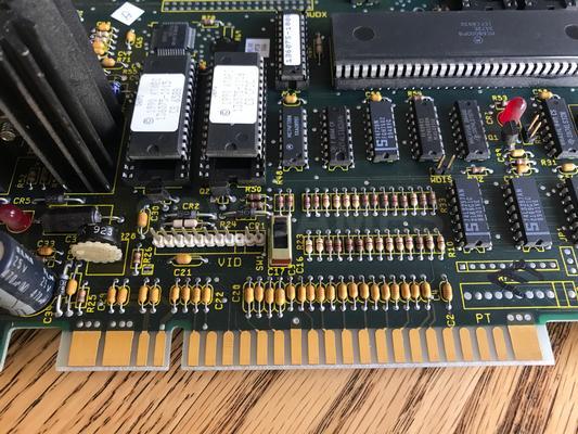 1989 Atari KLAX Arcade PCB and Monitor Bezel Image