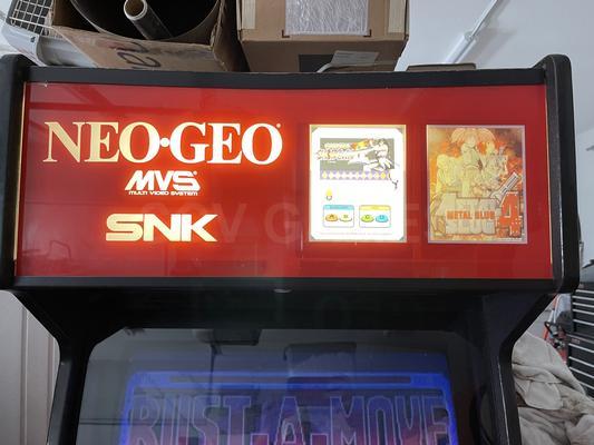 1989 SNK Neo-Geo Upright 2 Cartridge Arcade Machine Image