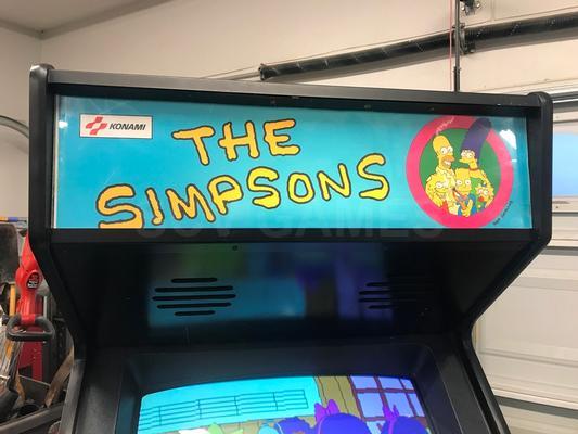 1991 Konami The Simpsons Upright Arcade Machine Image