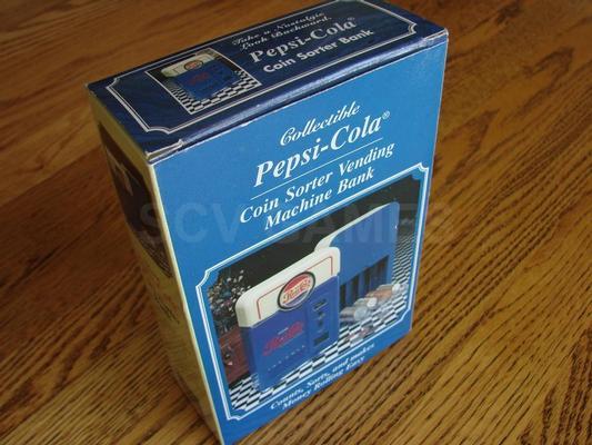 1996 Pepsi-Cola Nostalgic Look Coin Sorter Bank. Mint In Box! Image