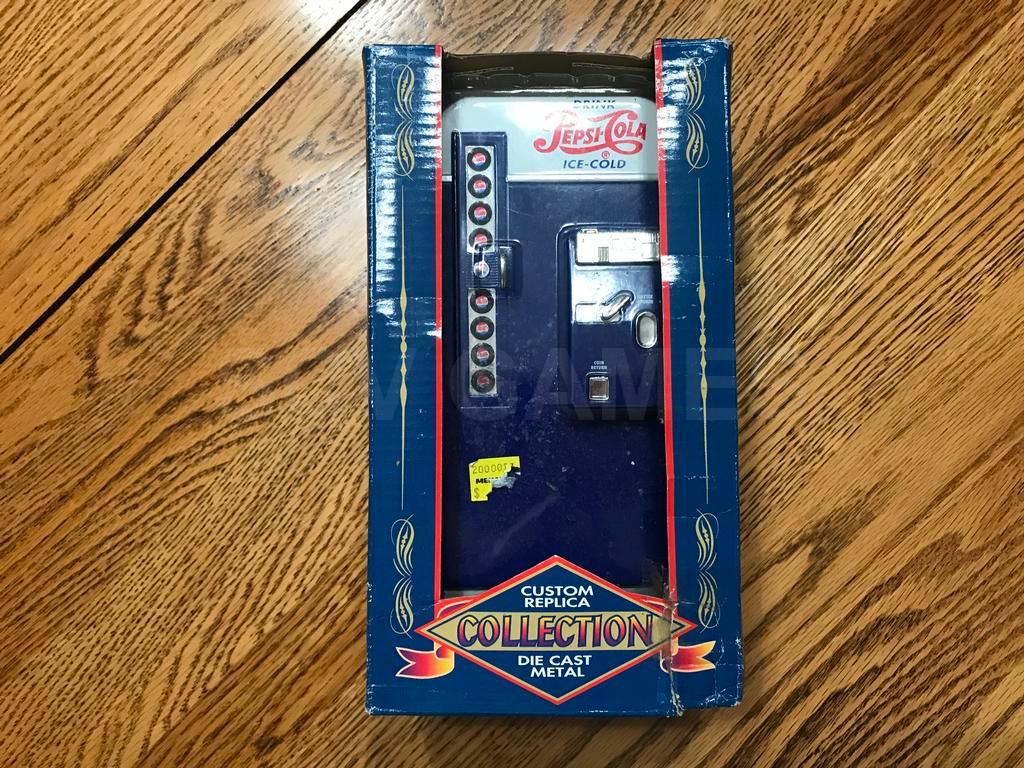 1997 Pepsi-Cola Bank Vending Machine with Box