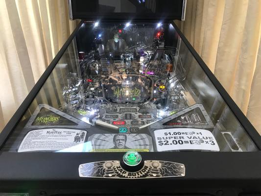 2019 Stern The Munsters Premium Black and White Pinball Machine Image