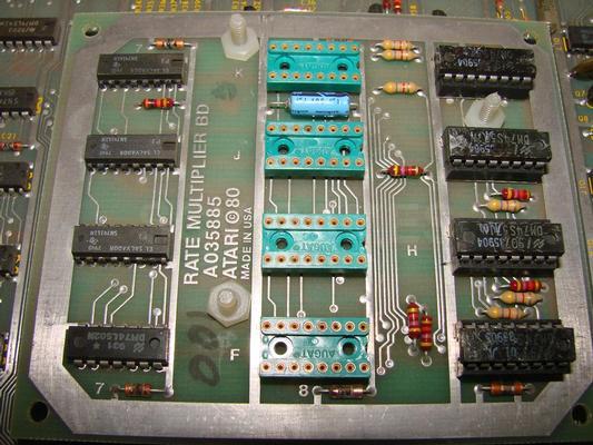 Atari Asteroids PCB with RARE Factory Direct Rate Multiplier! Image