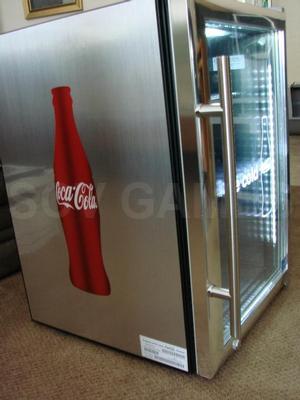 Coca Cola Counter Top Fridge with Neon Coke Image