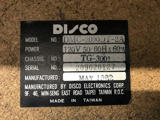 Disco Electronics Corp TG-3001 Monitor Frame Image