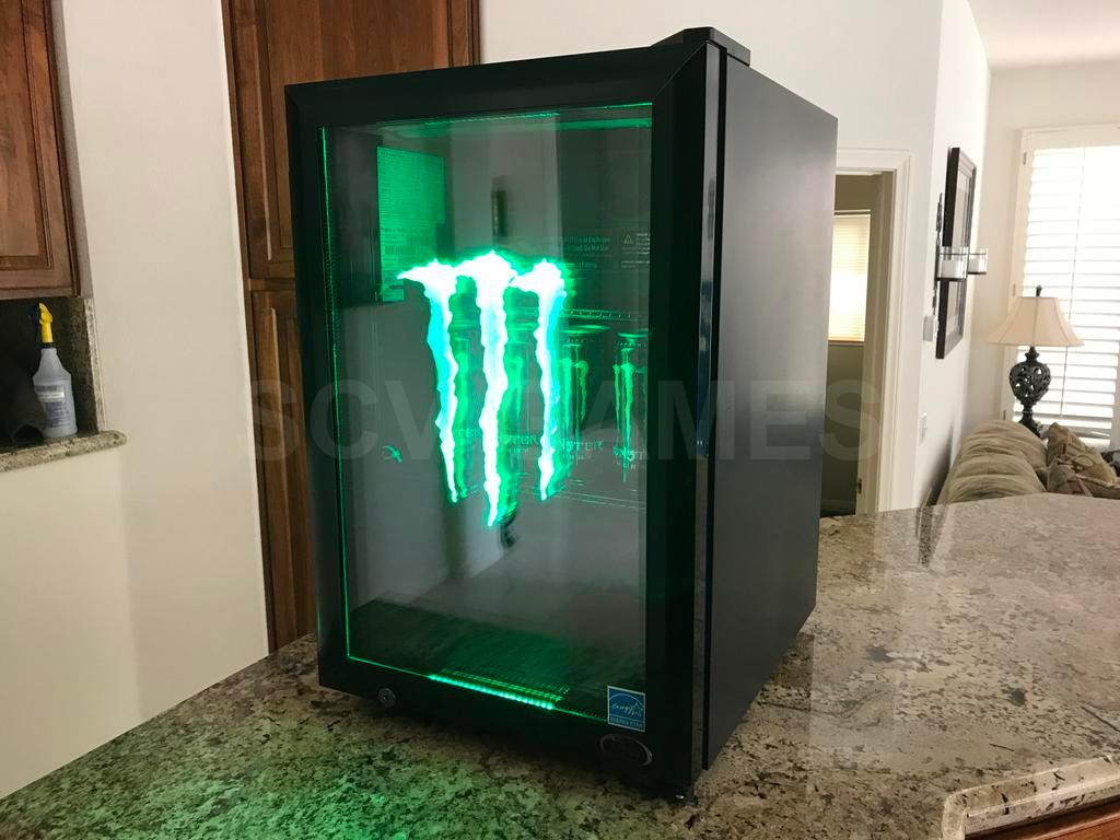 Monster Energy Mini Refrigerator with Stand