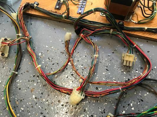 Pac-Man Upright Arcade Wiring harness and Power Board Image
