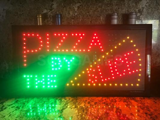 Pizza By The Slice LED Sign Image